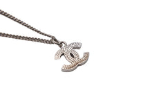 Load image into Gallery viewer, CHANEL シャネル ネックレス ラインストーン ココマーク アクセサリー レディース シルバー系 美品 中古 53014