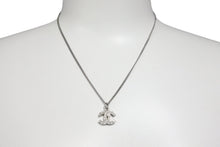 Load image into Gallery viewer, CHANEL シャネル ネックレス ラインストーン ココマーク アクセサリー レディース シルバー系 美品 中古 53014