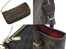 画像をギャラリービューアに読み込む, LOUIS VUITTON ルイ・ヴィトン ダミエ マレ ショルダーバッグ ポーチ付き ブラウン ゴールド金具 ロゴ N42240 美品 中古 53187
