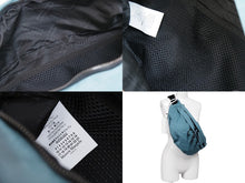 画像をギャラリービューアに読み込む, 極美品 Maison Margiela メゾンマルジェラ ボディバッグ 斜めがけバッグ ポリエステル ナイロン ポリウレタン ブルー 中古 53205