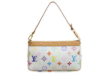 Load image into Gallery viewer, LOUIS VUITTON ルイヴィトン マルチカラー ポシェットアクセソワール ホワイト M92649 村上隆 美品 中古 53214