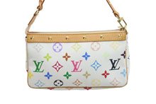 Load image into Gallery viewer, LOUIS VUITTON ルイヴィトン マルチカラー ポシェットアクセソワール ホワイト M92649 村上隆 美品 中古 53214