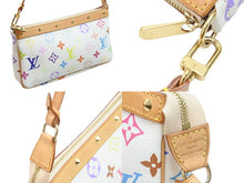 Load image into Gallery viewer, LOUIS VUITTON ルイヴィトン マルチカラー ポシェットアクセソワール ホワイト M92649 村上隆 美品 中古 53214