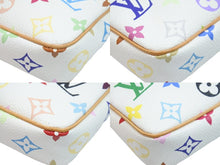 Load image into Gallery viewer, LOUIS VUITTON ルイヴィトン マルチカラー ポシェットアクセソワール ホワイト M92649 村上隆 美品 中古 53214