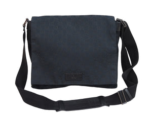 GUCCI Gucci Shoulder Bag Crossbody Bag 146236 4276 GG Canvas Black Silver Hardware Good Used 53235
