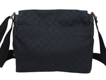 画像をギャラリービューアに読み込む, GUCCI グッチ ショルダーバッグ 斜めがけバッグ 146236 4276 GGキャンバス ブラック シルバー金具 良品 中古 55105