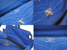 Load image into Gallery viewer, 新品未使用 HERMES エルメス ケリードール ブルー 2022 レザー Z刻印 中古 53254
