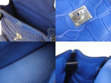 Load image into Gallery viewer, 新品未使用 HERMES エルメス ケリードール ブルー 2022 レザー Z刻印 中古 53254