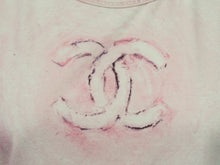 画像をギャラリービューアに読み込む, CHANEL シャネル 半袖 Tシャツ ココマーク タイダイ柄 P34611K02001 09C ピンク ラメ入り サイズ40 良品 中古 53256