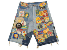 Load image into Gallery viewer, 極美品 KAPITAL キャピタル ショートパンツ 12.5ozデニム ワッペン リメイク K2306SP221 サイズ32 ブルー コットン 53272 中古品