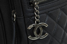 画像をギャラリービューアに読み込む, 極美品 CHANEL シャネル ショルダーバッグ マトラッセ チェーンショルダー 22番台 ブラック レザー ガンメタリック金具 中古 53297
