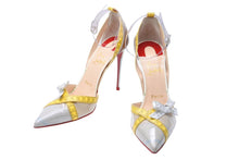 Load image into Gallery viewer, ChristianLouboutin クリスチャンルブタン パンプス テープディティール メジャー レザー ビニール クリア 37 美品 中古 53324