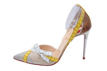 Load image into Gallery viewer, ChristianLouboutin クリスチャンルブタン パンプス テープディティール メジャー レザー ビニール クリア 37 美品 中古 53324