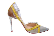 Load image into Gallery viewer, ChristianLouboutin クリスチャンルブタン パンプス テープディティール メジャー レザー ビニール クリア 37 美品 中古 53324