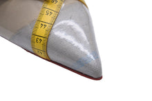 Load image into Gallery viewer, ChristianLouboutin クリスチャンルブタン パンプス テープディティール メジャー レザー ビニール クリア 37 美品 中古 53324