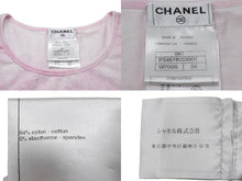 画像をギャラリービューアに読み込む, CHANEL シャネル 半袖 Tシャツ ココマーク タイダイ柄 P34611K02001 フランス製 コットン エラスタン ピンク 34 美品 中古 53333