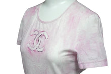 画像をギャラリービューアに読み込む, CHANEL シャネル 半袖 Tシャツ ココマーク タイダイ柄 P34611K02001 フランス製 コットン エラスタン ピンク 34 美品 中古 53333