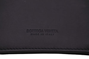 新品同様 BOTTEGAVENETA ボッテガヴェネタ カードケース イントレチャート ブラック カーフスキン 605720VCPQ38803 中古 53372