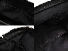 Load image into Gallery viewer, CHROME HEARTS クロムハーツ ポーチ コスメティックケース ダガー ブラック シルバー金具 良品 美品 53377