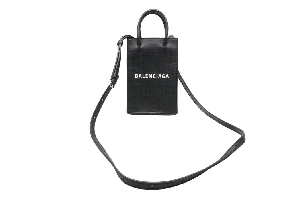 新品同様 BALENCIAGA バレンシアガ ショルダーバッグ ロゴ フォン