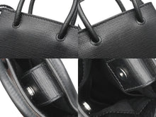 画像をギャラリービューアに読み込む, 新品同様 BALENCIAGA バレンシアガ ショルダーバッグ ロゴ フォンホルダー トートバッグ ブラック レザー 593826 中古 53382