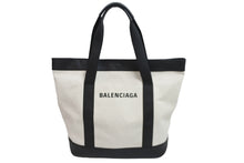 画像をギャラリービューアに読み込む, 極美品 BALENCIAGA バレンシアガ トートバッグ コットンキャンバス 374767AQ3AN9260 シルバー金具 中古 53397