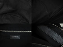 画像をギャラリービューアに読み込む, 極美品 BALENCIAGA バレンシアガ トートバッグ コットンキャンバス 374767AQ3AN9260 シルバー金具 中古 53397