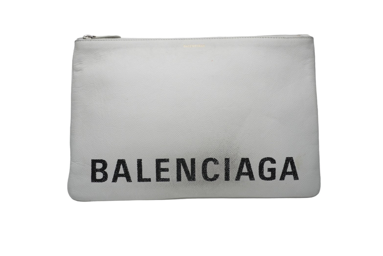 BALENCIAGA バレンシアガ クラッチバッグ ホワイト カーフスキン 5293130 シルバー金具 良品 中古 53399 – Casanova  Vintage