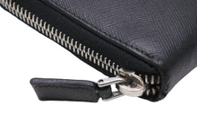 Load image into Gallery viewer, PRADA プラダ 長財布 小銭入れ カードケース ブラック レザー 2M1122 シルバー金具 美品 中古 53406