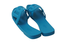 Load image into Gallery viewer, 新品未使用 HERMES エルメス ALOHA アロハ サンダル ビーチサンダル 201157Z イタリア製 ラバー ブルー サイズ38 53438