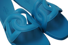 Load image into Gallery viewer, 新品未使用 HERMES エルメス ALOHA アロハ サンダル ビーチサンダル 201157Z イタリア製 ラバー ブルー サイズ38 53438