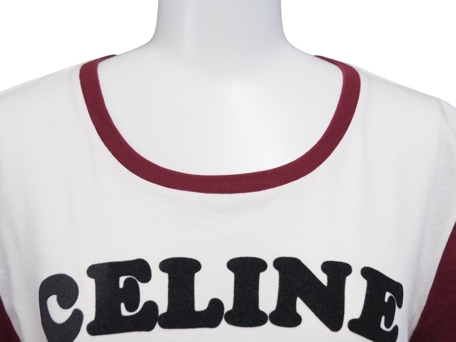 極美品 CELINE セリーヌ ロゴ 半袖Ｔシャツ エディ期 現行 ホワイト 