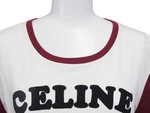 極美品 CELINE セリーヌ ロゴ 半袖Ｔシャツ エディ期 現行 ホワイト