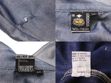 画像をギャラリービューアに読み込む, WU-TANG CLAN ウータンクラン デニムジャケット XL コットン ポリエステル ブルー シルバー金具 良品 中古 53444