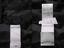 Load image into Gallery viewer, 新品同様 CHROME HEARTS クロムハーツ コート モッズコート クロスパッチ ブラック ナイロン シルク ラムレザー サイズL 中古 53450