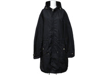 Load image into Gallery viewer, 新品同様 CHROME HEARTS クロムハーツ コート モッズコート クロスパッチ ブラック ナイロン シルク ラムレザー サイズL 中古 53450