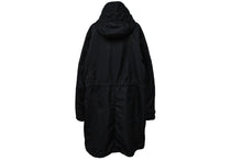 Load image into Gallery viewer, 新品同様 CHROME HEARTS クロムハーツ コート モッズコート クロスパッチ ブラック ナイロン シルク ラムレザー サイズL 中古 53450