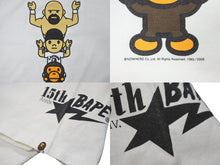 画像をギャラリービューアに読み込む, A BATHING APE アベイシングエイプ 半袖Ｔシャツ 全日本プロレス武藤敬司 15周年 2008 ホワイト コットン サイズXL 美品 中古 53459