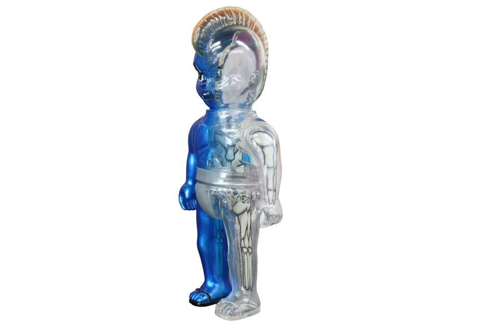新品同様 ゴッコ堂 goccodo 気合田くん ソフビ フィギュア クリア リアルヘッド AREA61 限定 中古 53509