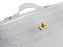 Load image into Gallery viewer, HERMES エルメス ビニール ケリー ヴィンテージ ハンドバッグ ターンロック式 スケルトン クリア ゴールド金具 美品 中古 53583