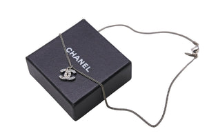 極美品 CHANEL シャネル ココマーク ラインストーン ネックレス C12V