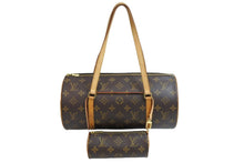 画像をギャラリービューアに読み込む, LOUIS VUITTON ルイ・ヴィトン パピヨン ショルダーバッグ モノグラム ロゴ ブラウン ゴールド金具 M51365 良品 中古 53637