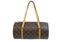 画像をギャラリービューアに読み込む, LOUIS VUITTON ルイ・ヴィトン パピヨン ショルダーバッグ モノグラム ロゴ ブラウン ゴールド金具 M51365 良品 中古 53637