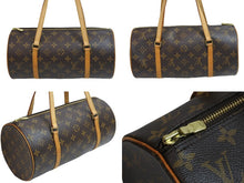 画像をギャラリービューアに読み込む, LOUIS VUITTON ルイ・ヴィトン パピヨン ショルダーバッグ モノグラム ロゴ ブラウン ゴールド金具 M51365 良品 中古 53637