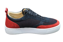 画像をギャラリービューアに読み込む, Christian Louboutin クリスチャンルブタン スニーカー ローカット レザー パテント スエード レッド サイズ40 美品 中古 53716