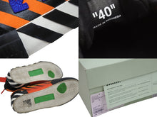 Load image into Gallery viewer, OFFWHITE オフホワイト スニーカー DIAG LOW VULCANIZED ダイアゴナル ロー バルカナイズド オレンジ ブラック 40 美品 中古 53719