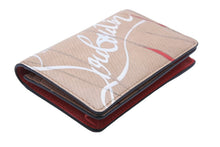 Load image into Gallery viewer, Christian Louboutin クリスチャンルブタン カードケース 名刺入れ ロゴ入り レザー PVC クラフトカラー 美品 中古 53743