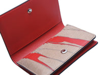 Load image into Gallery viewer, Christian Louboutin クリスチャンルブタン カードケース 名刺入れ ロゴ入り レザー PVC クラフトカラー 美品 中古 53743