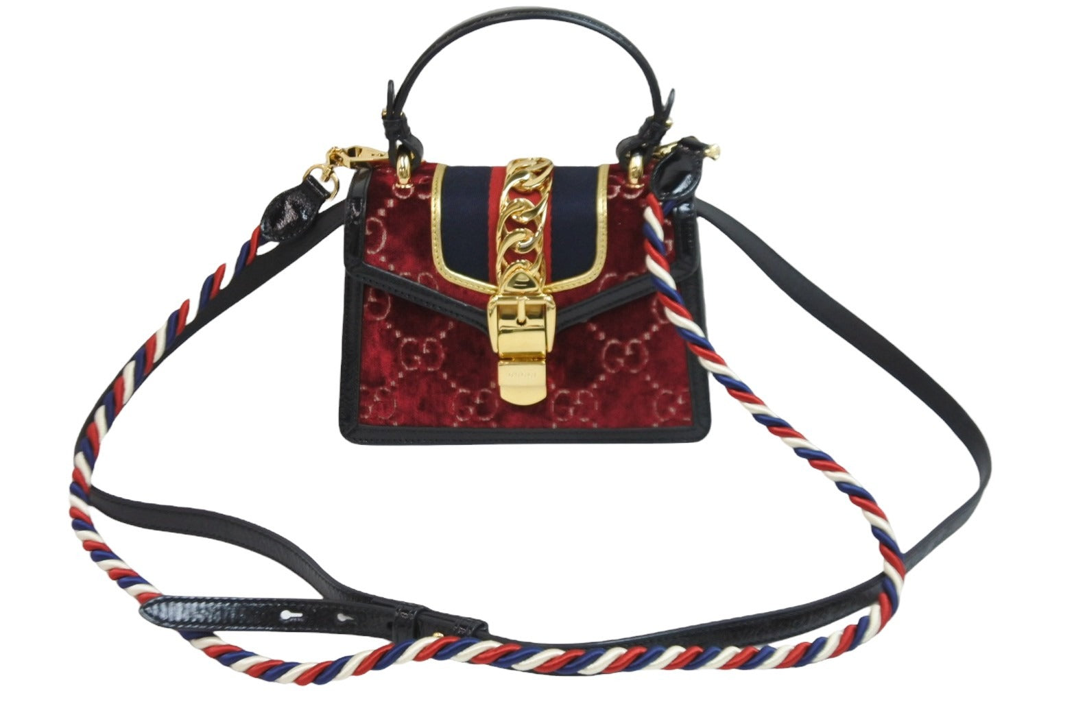 GUCCI グッチ 2WAYショルダーバッグ シルヴィ 470270493075 ボルドー