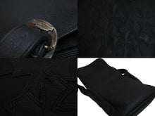 画像をギャラリービューアに読み込む, 極美品 CHROME HEARTS クロムハーツ ショルダーバッグ セメタリークロスパッチ メールバック レザー 中古 53772